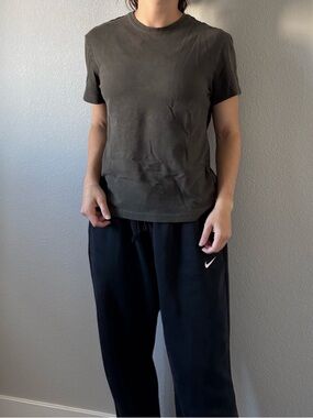Khaki H&M Slim Fit Tee